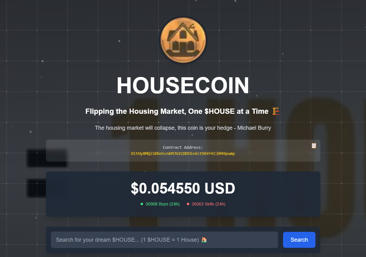 本周末最火MEME：$HOUSE 如何用反房产主义点燃 Solana 热潮