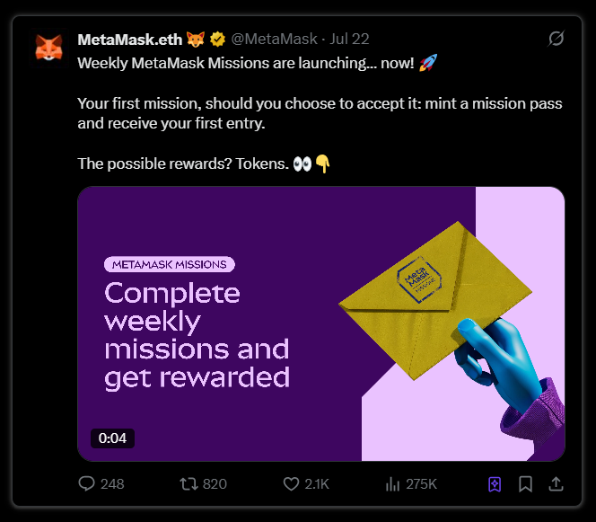 本周空投机会一览：Yala、Treeverse、$S、Caldera等