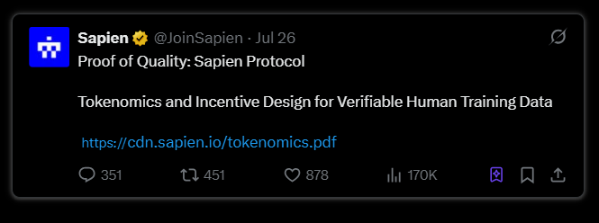 本周空投机会一览：Yala、Treeverse、$S、Caldera等