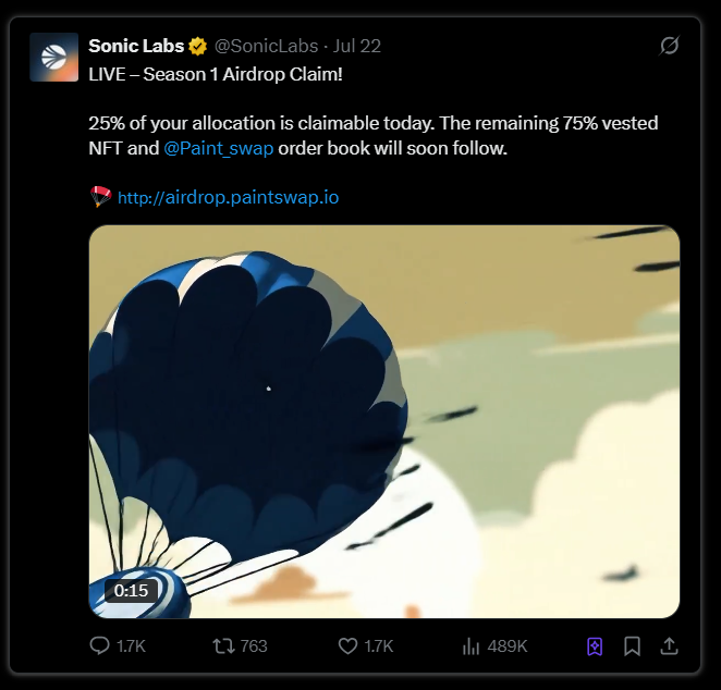 本周空投机会一览：Yala、Treeverse、$S、Caldera等