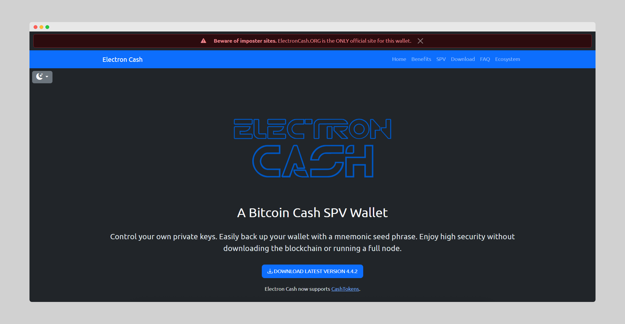 Electrum Cash Wallet
